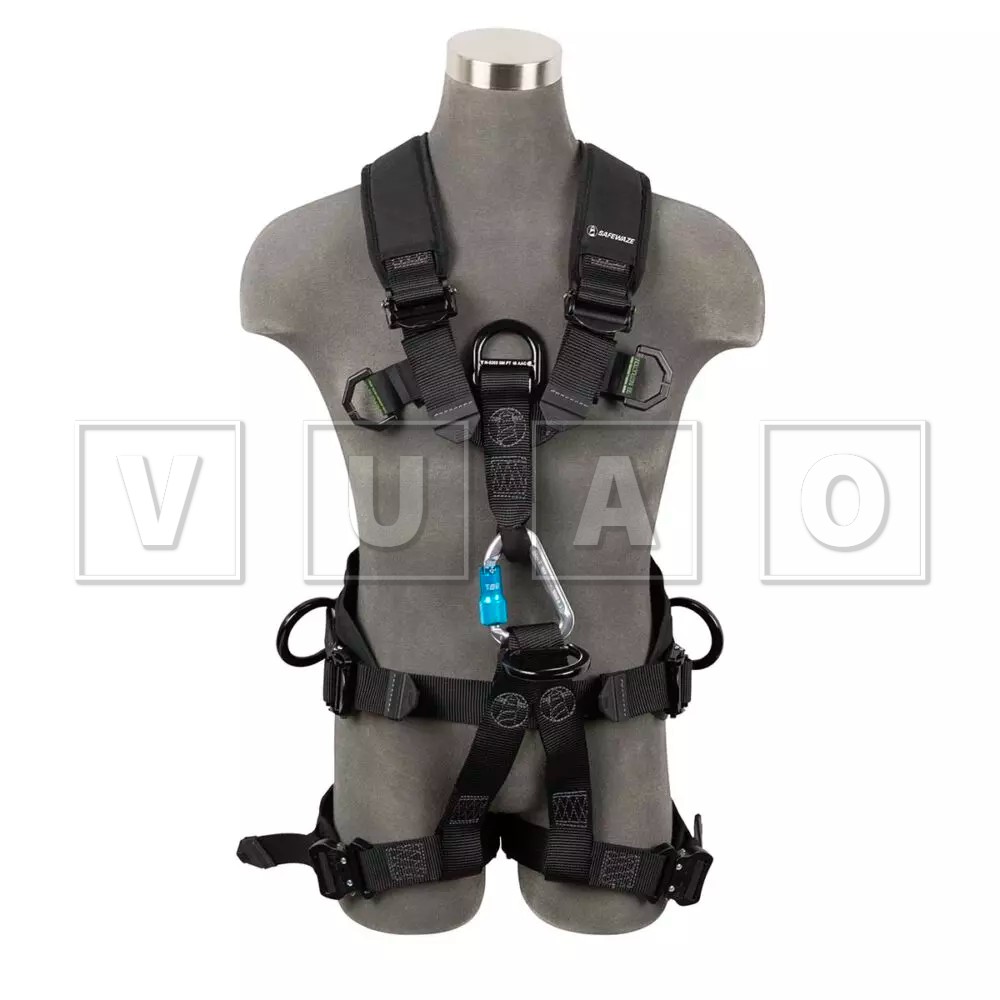 Arnés Safewaze de viento y torre: Alu 5D, Alu QC Legs FS227