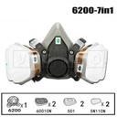 Kit Respirador Reutilizable de Media Cara FD410 6200 Vuao Safety, + Filtro para gases TSP