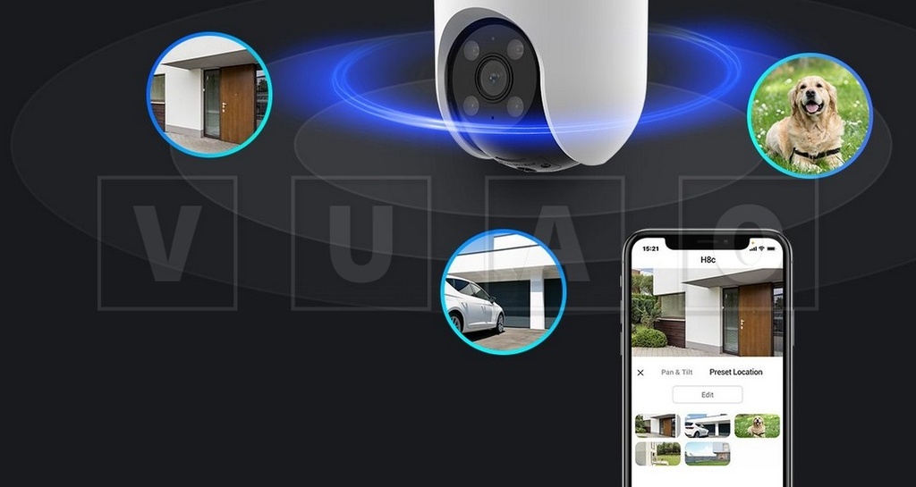 EZVIZ - Network surveillance camera - PT 2MP Full HD