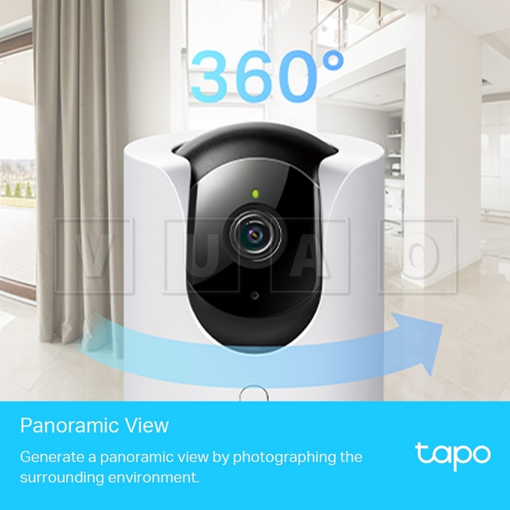 Tapo C225 V1
Cámara inteligente Wi-Fi de seguridad para el hogar con movimiento horizontal y vertical