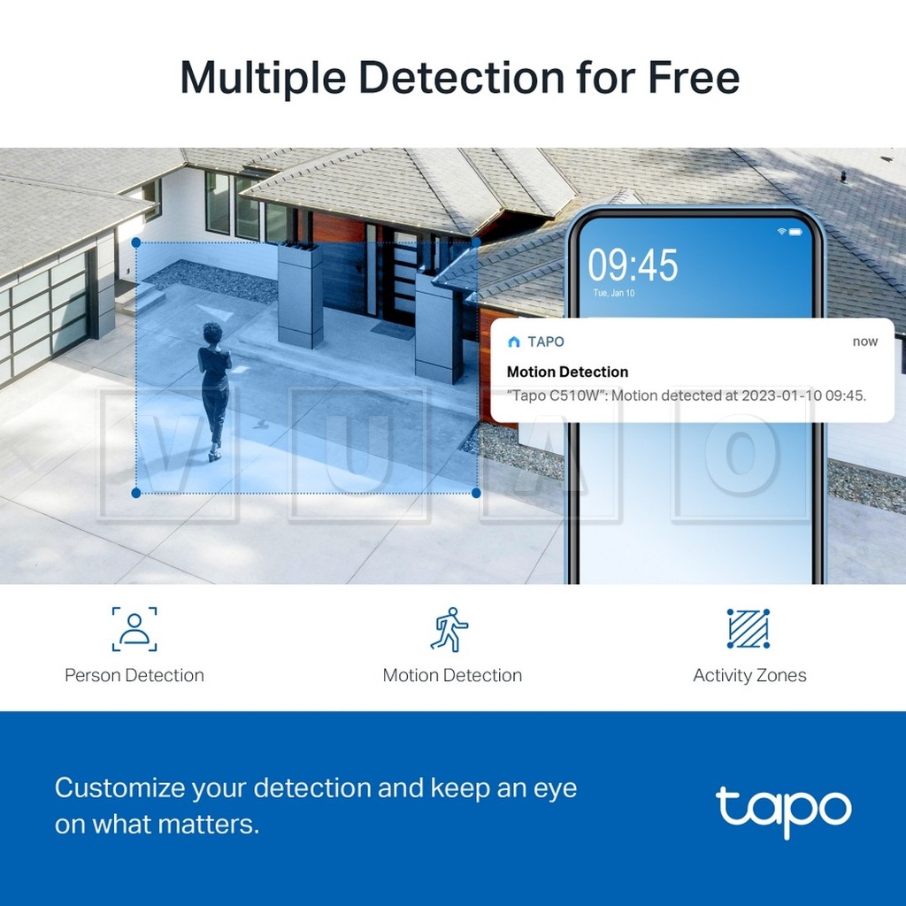 Tapo C510W V1
Cámara inteligente Wi-Fi de vigilancia 360º
