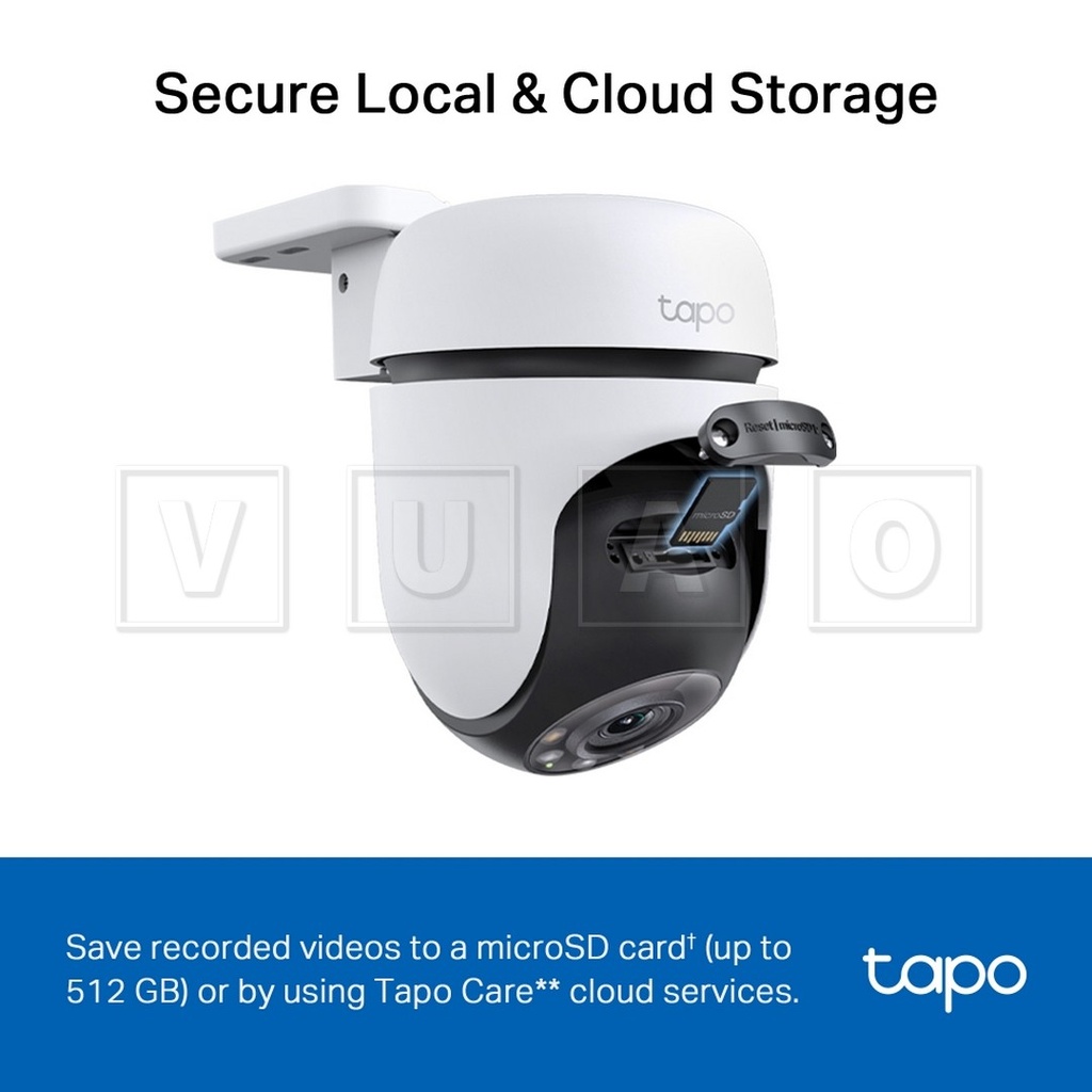 Tapo C510W V1
Cámara inteligente Wi-Fi de vigilancia 360º