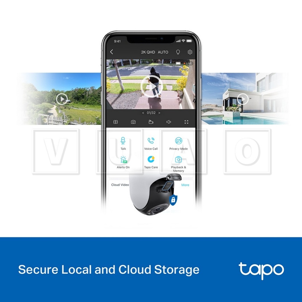 Tapo C520WS V1
Cámara inteligente Wi-Fi de vigilancia 360º
