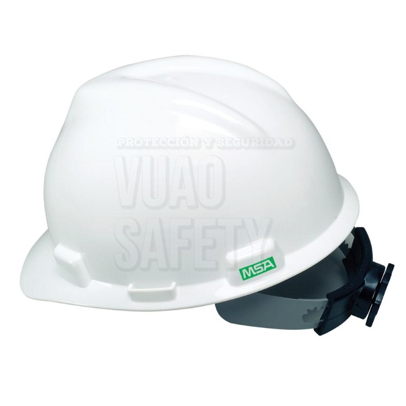 Casco Msa V-Gard 500 Jockey No Ventilado Con Slot Fas-Trac III