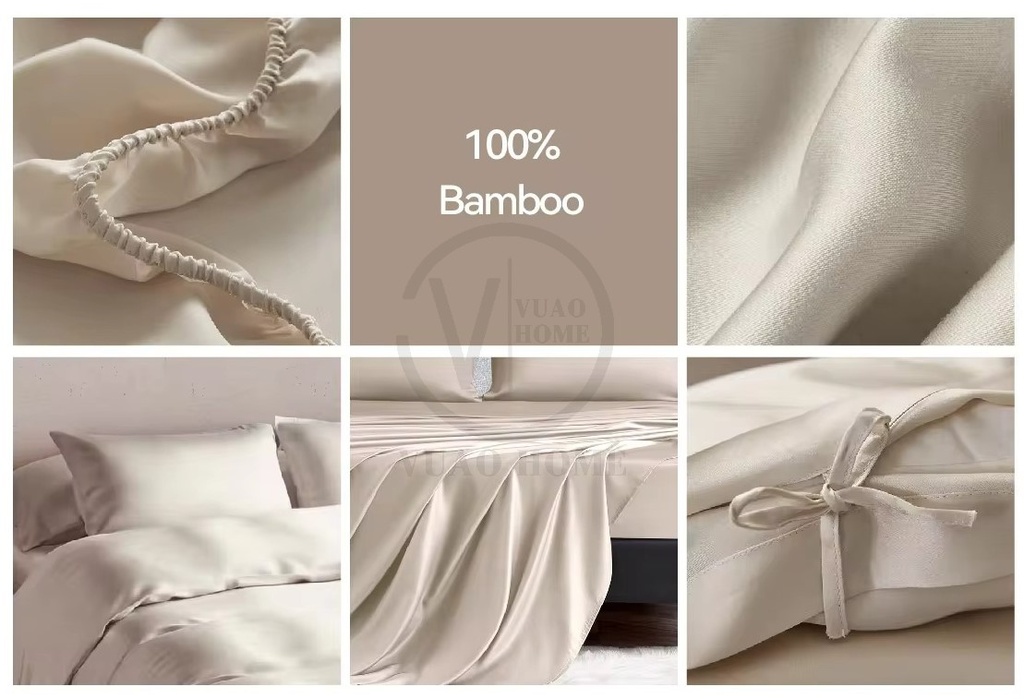 Juego de ropa de cama de bambú orgánico (Sábana Bambú)