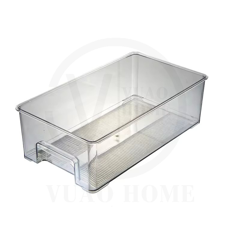 Organizador Bin transparente Almacenamiento de alimentos Refrigerador