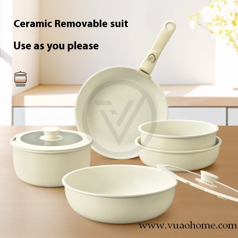 Juego de utensilios de cocina de aluminio antiadherente de 9 piezas