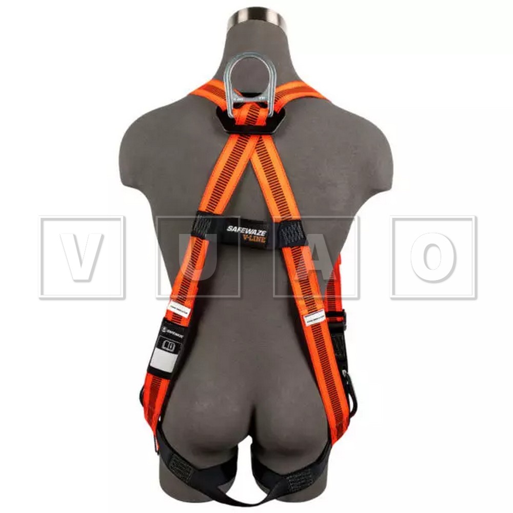 Arnés Safewaze de cuerpo entero V-Line: Universal, 3D, MB Pecho/Piernas FS99281-E