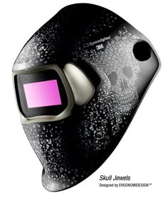 3M Careta de Soldadura Electrónica Speedglas 100, Mod. 75-19-90, Estilo Calavera, Sombra 8-12