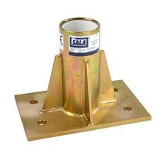 3M DBI-SALA Advanced Base de davit para brazo del montaje central 8512831, Amarillo Zinc, 1 P/C