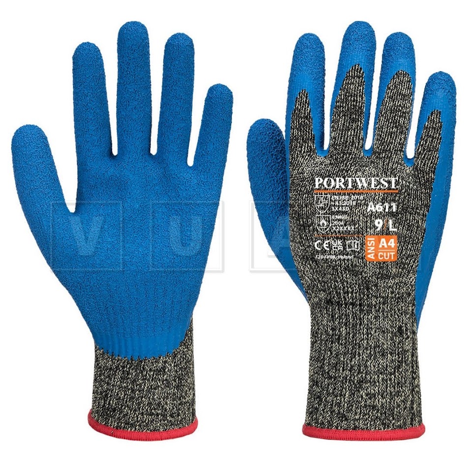 Portwest A611 Guante látex anti-corte Aramid HR