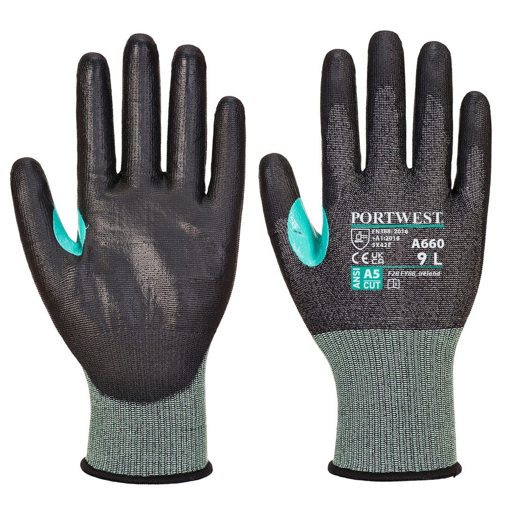 Portwest A660 Guante CT200 VHR18 de PU resistente al corte
