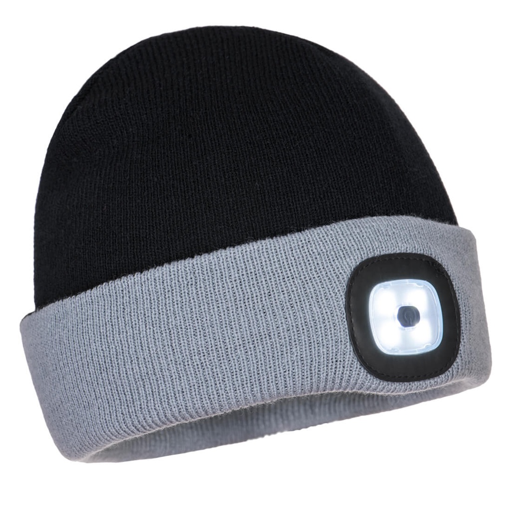 Portwest B034 Gorro bicolor con LED recargable