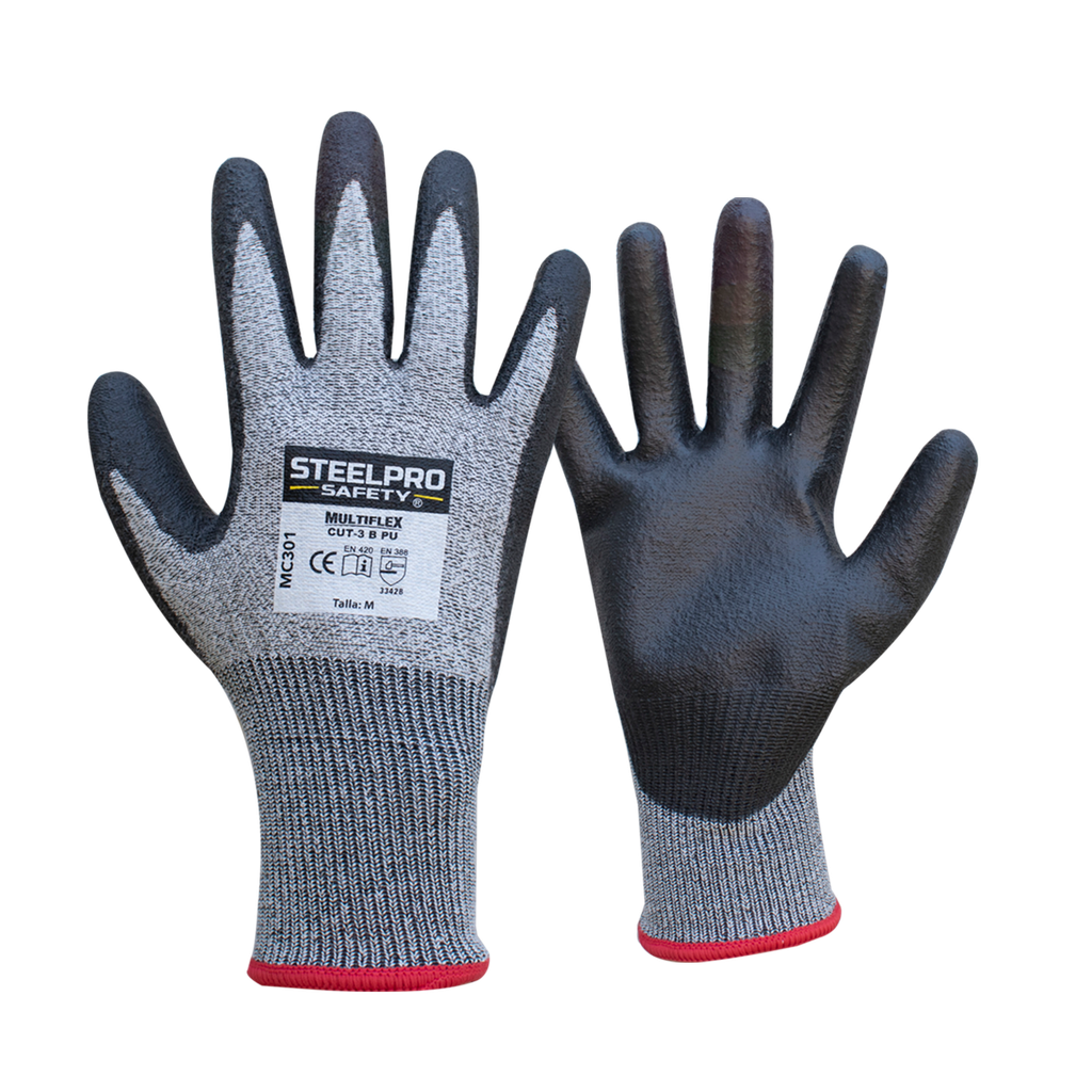 Guante Multiflex Cut-3 PU, Steelpro