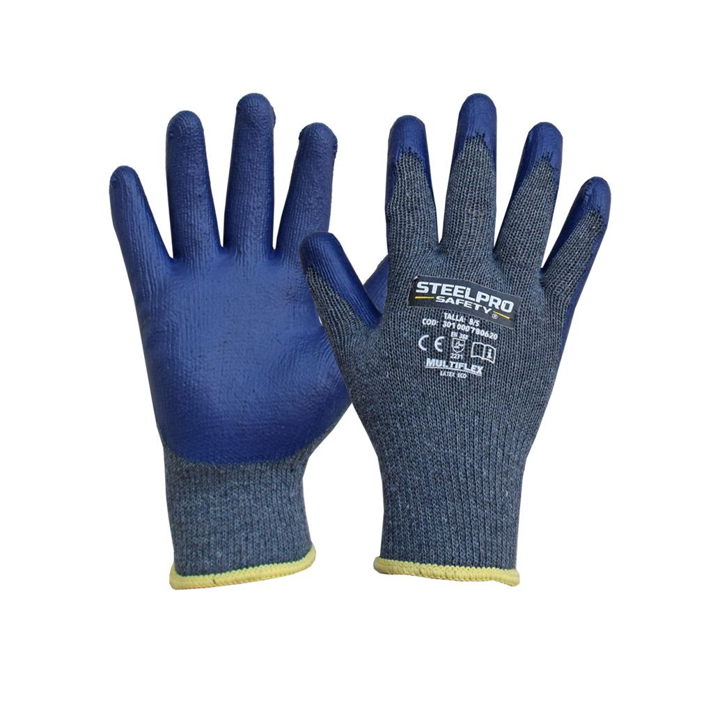 Guante Multiflex látex eco, Steelpro