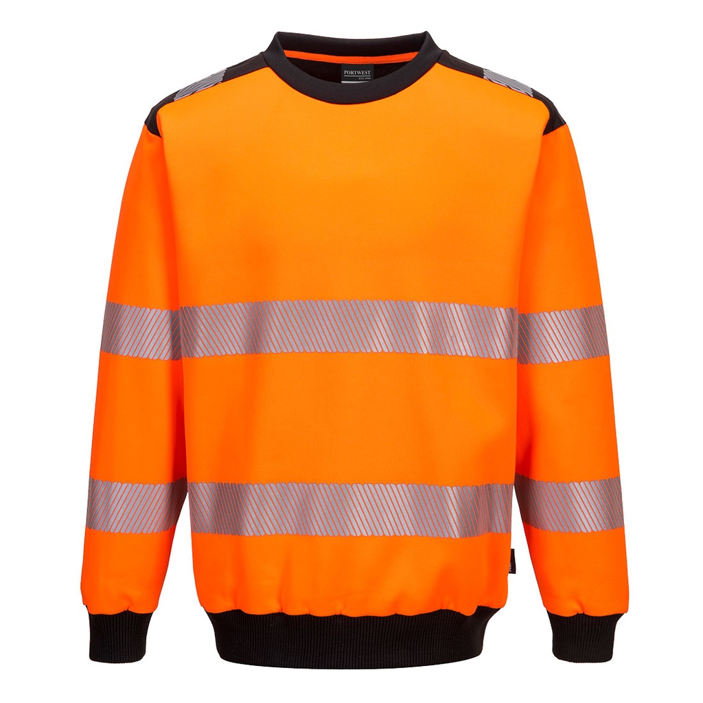 Portwest PW379 Sudadera PW3 de alta visibilidad con cuello redondo