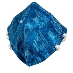Respirador Plegable de Protección Respiratoria 3M 9820+BR PFF-2(S), 100 Unidades/Caja