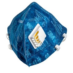 Respirador Plegable de Protección Respiratoria 3M 9822+BR PFF-2(S), con Válvula 50/Caja