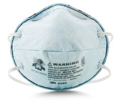 Respirador para Partículas 3M 8246, R95, Con Alivio de los Niveles Molestos de Gases Ácidos, 120/Caja