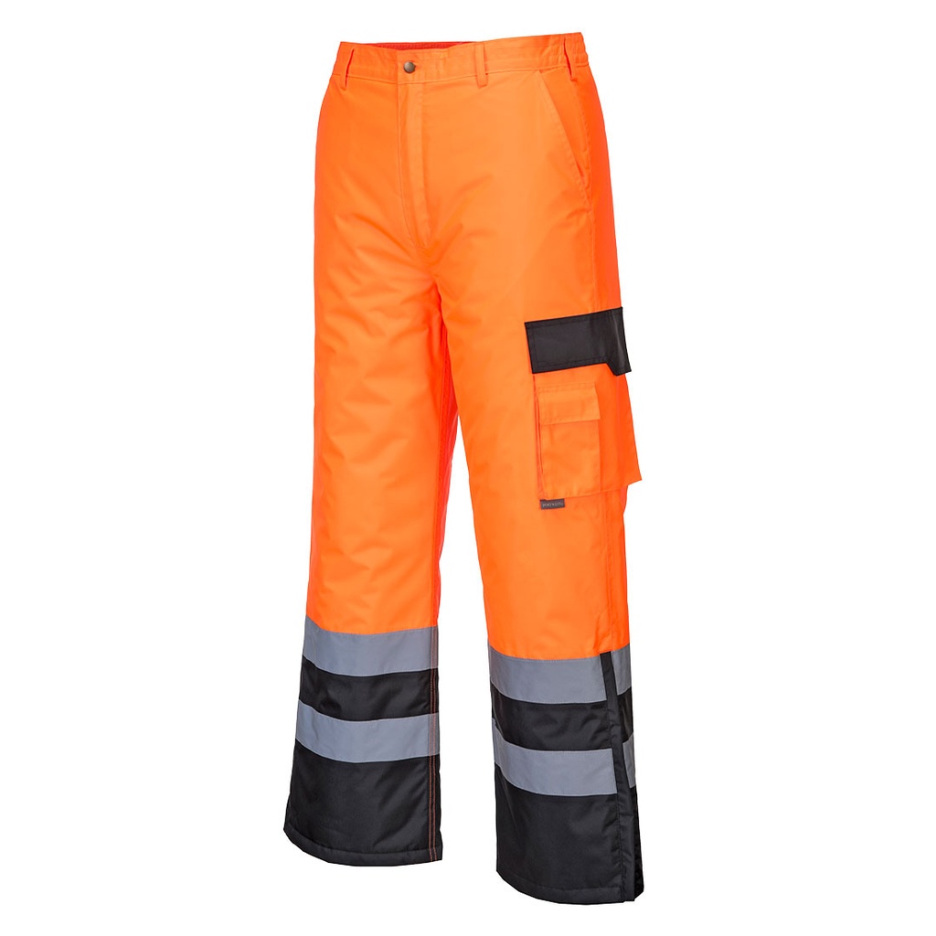 Portwest S686 Pantalón bicolor de alta visibilidad forrado