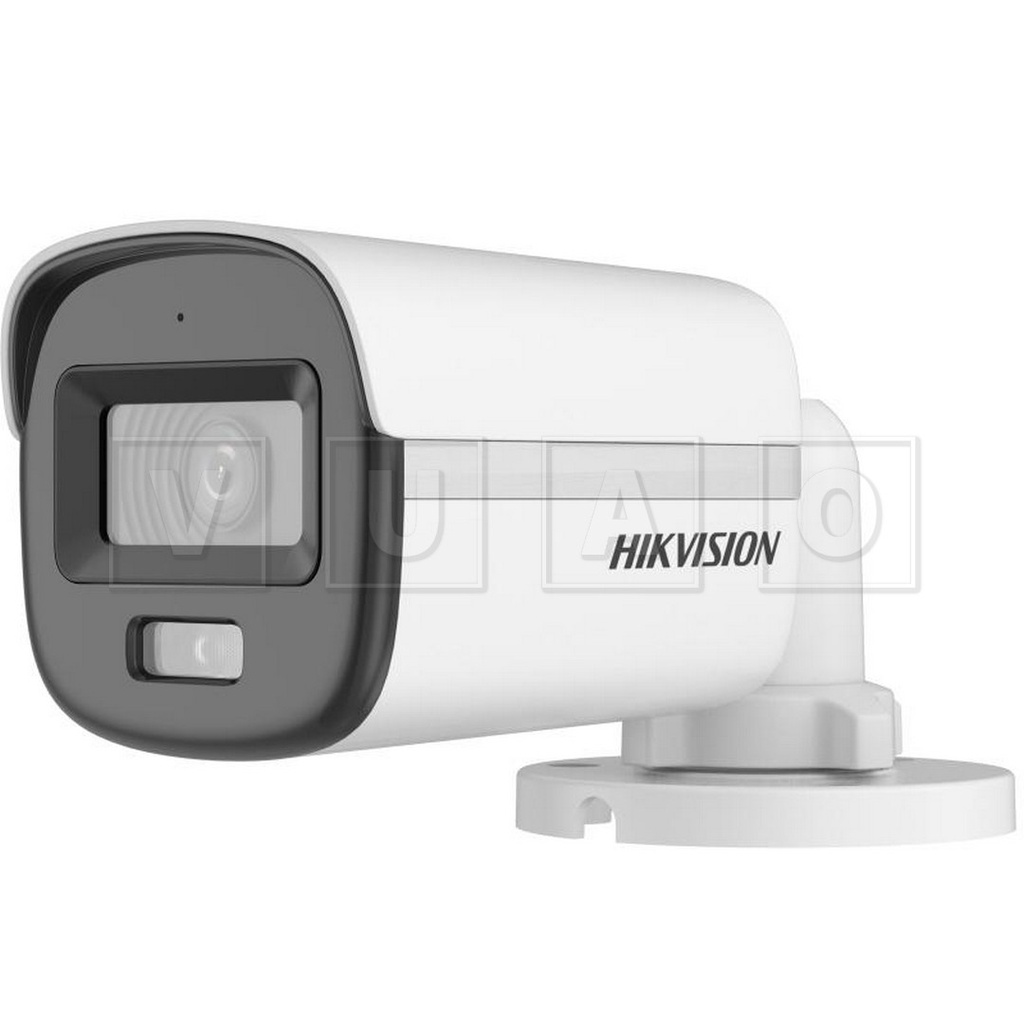 Hikvision DS-2CE10DF0T-LPFS Luz híbrida inteligente de 2 MP con mini cámara tipo bala fija ColorVu