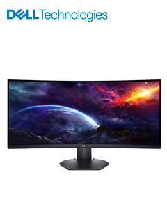 Monitor Dell S3422DWG, 34" WQHD LED Curvo (3440x1440@144Hz) VA HDMI x2/DP x1/USB-A x4