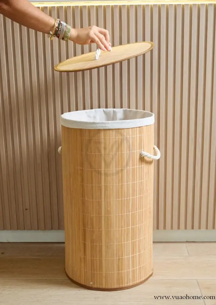 Canasta de ropa sucia Bambú