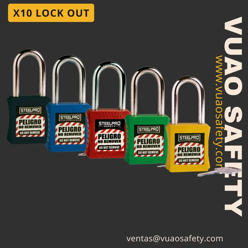 Candado X10🔒Lock-out Steelpro (Amarillo)