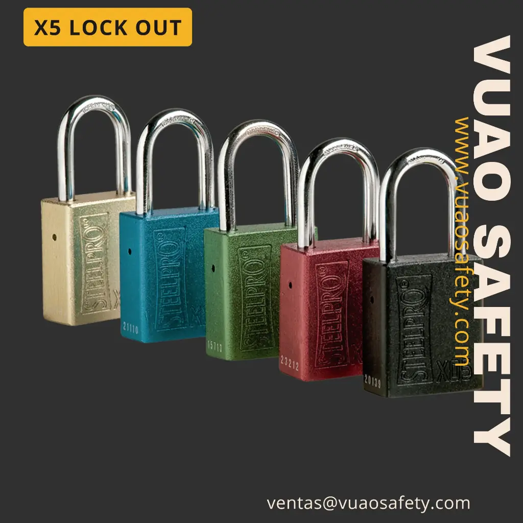 Candado X5🔒Lock-out - Steelpro (Azul)