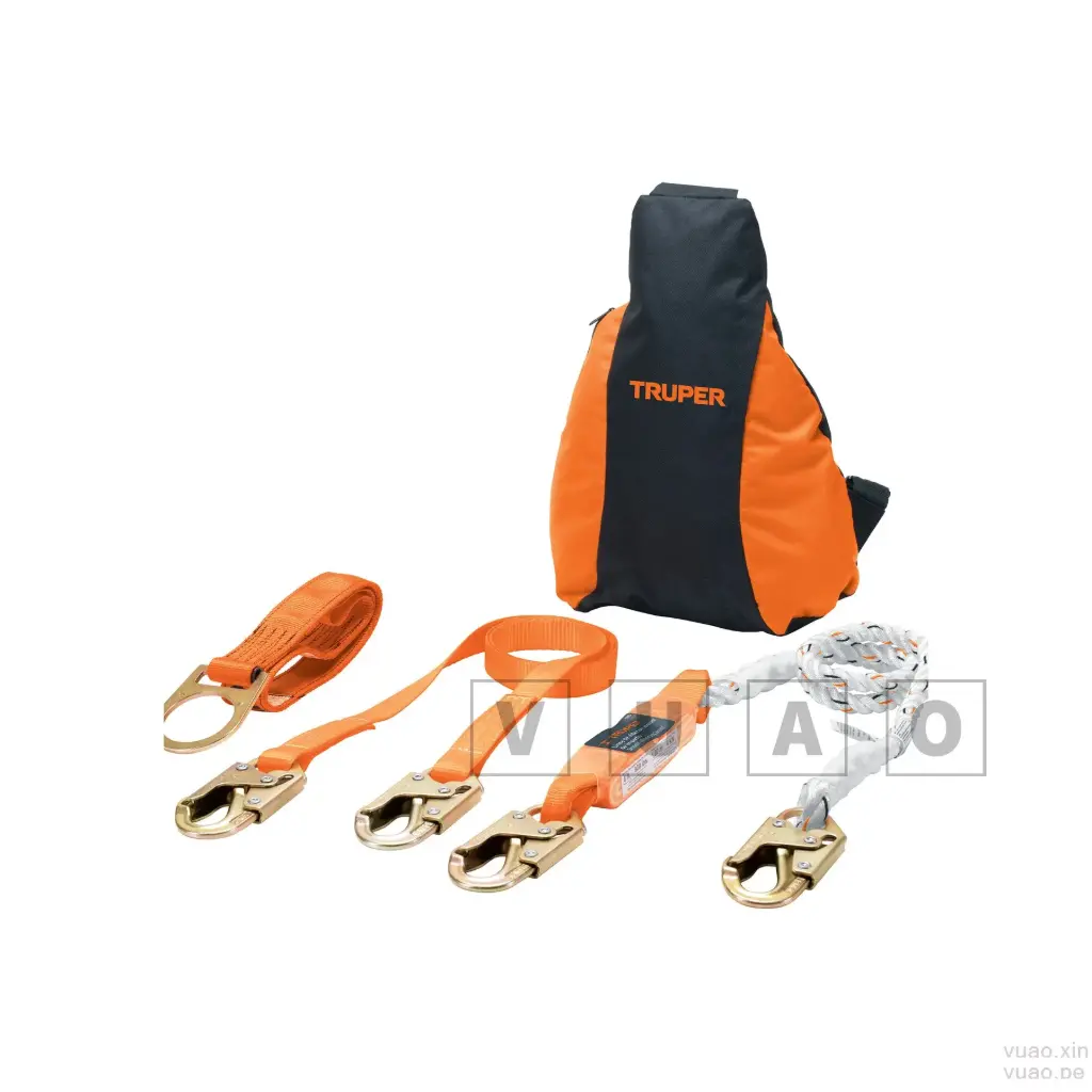 Kit contra caídas con arnés de tres anillos ARN-KIT-3A, ANSI, Truper