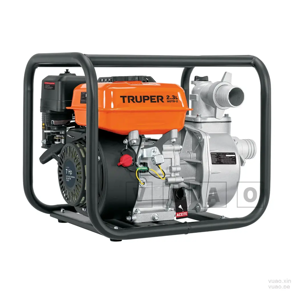 [VU17116] Motobomba autocebante 2"x2", gasolina 7HP, agrícola MOTB-2, TRUPER