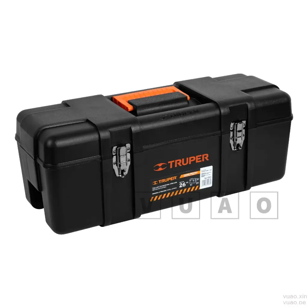 [VU19882] Caja para herramienta de 26" industrial, broches metálicos CHP-26X, Truper