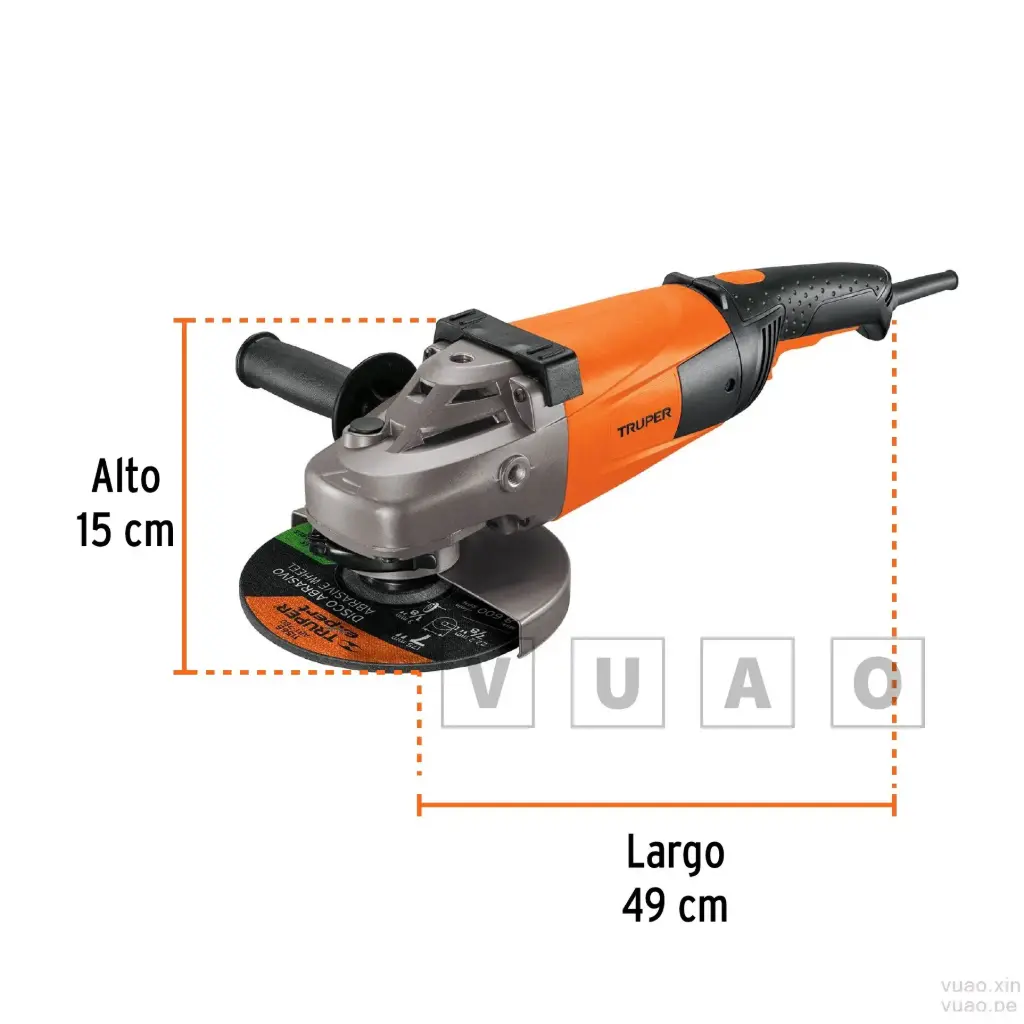 Esmeriladora angular 7", profesional, 220 V, 2100W, ESMA-7A3-2, TRUPER