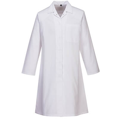 Portwest 2205 Chaqueta de mujer para alimentación, un bolsillo