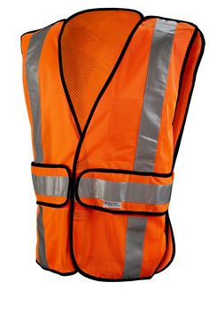 3M ™ Chaleco de Seguridad de Construcción Reflectante con Desgarro de 5 Puntos, Clase 2, Hi-Viz Orange, 94625-80030-PS, 5...