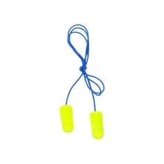3M E-A-Rsoft Yellow Neons Tapones Auditivos con Cuerda, bolsa plástica, Conservación Auditiva, 311-1250, 2000 Pares/Caja