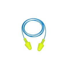 3M E-A-R Flexible Fit Tapón con Cordón HA 328-1001, ANSI, Amarillo, Cordón Azul, 500/Caja