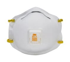 3M Mascarilla con válvula 8511P1-DC-PS, 1 Unidad, 12/Caja