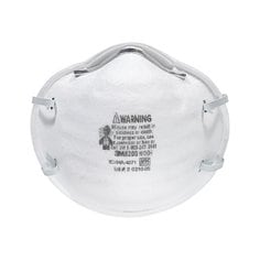 3M Respirador de Fibra de Vidrio y Lijado N95 Particulado 8200H6-DC, 6/Paquete, 6 Paquetes/Caja