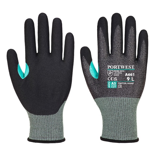 Portwest A661 Guante VHR 18 de Nitrilo esponjoso resistente a cortes