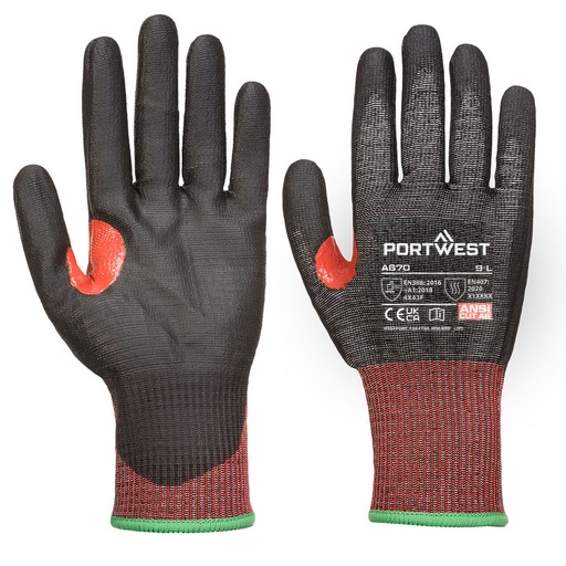 Portwest A670 Guante CT200 AHR13 de PU resistente al corte