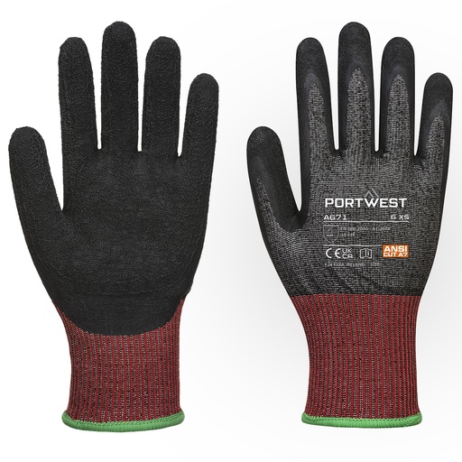 Portwest A671 Guante CT200 AHR13 de látex resistente al corte