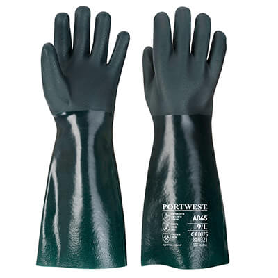 Portwest A845 Guante de PVC de doble inmersión, 45cm