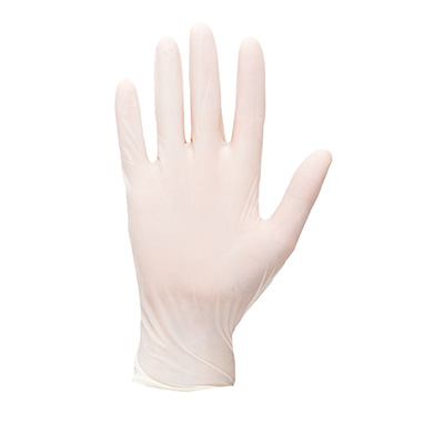 Portwest A910 Guantes desechables de látex, con polvo