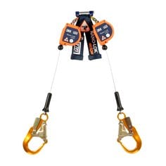 Anticaídas Auto Retráctil 3M DBI-SALA Nano-Lok Edge, 3500249, de Conexión Rapida y Brazos Gemelos, Negro/Cobre