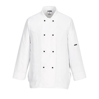 Portwest C837 Chaqueta de cocina para mujer Raquel, con manga larga
