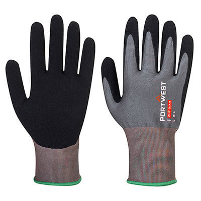 Portwest CT45 Guante CT300 HR18 resistente a cortes de esponja de Nitrilo