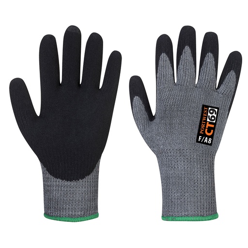 Portwest CT69 Guante CT300 AHR7 resistente a cortes de esponja de Nitrilo
