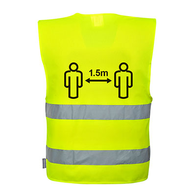 Portwest CV74 Chaleco Distanciamiento Social 1,5m