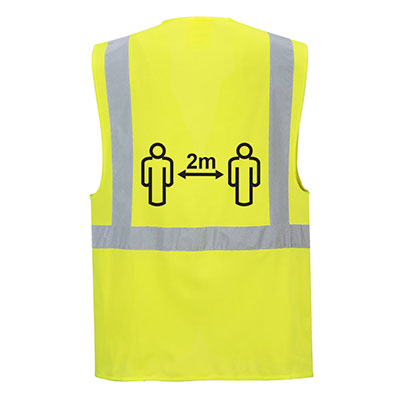 Portwest CV76 Chaleco Executive para Distanciamiento Social 2m